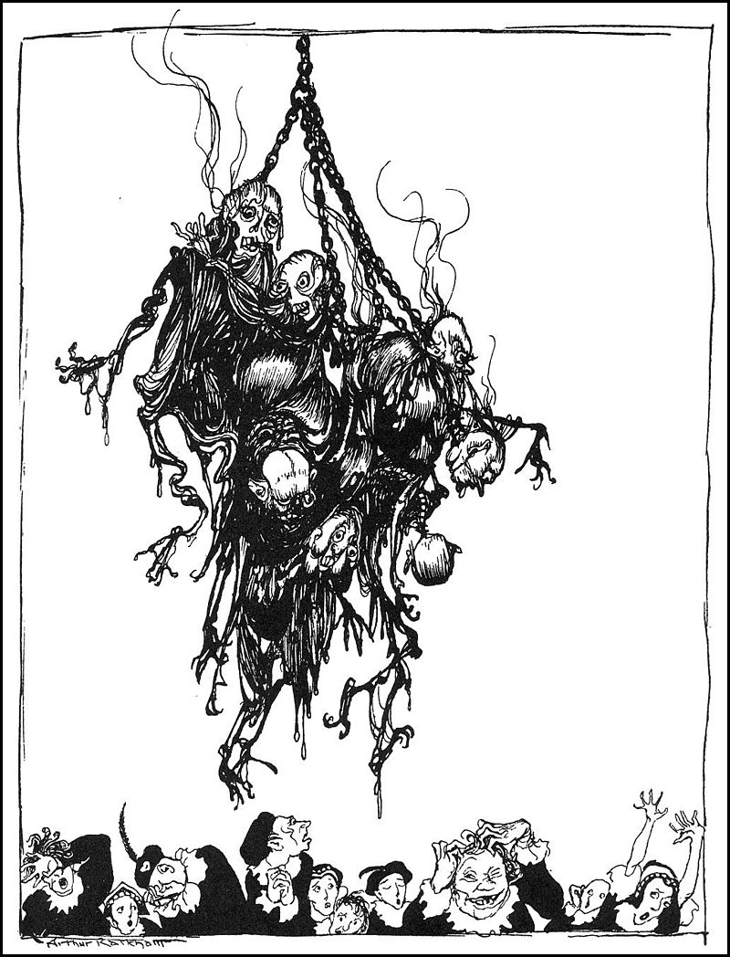 Di Arthur Rackham - "Poe's Tales of Mystery and Imagination" (1935) Illustrated by Arthur Rackham