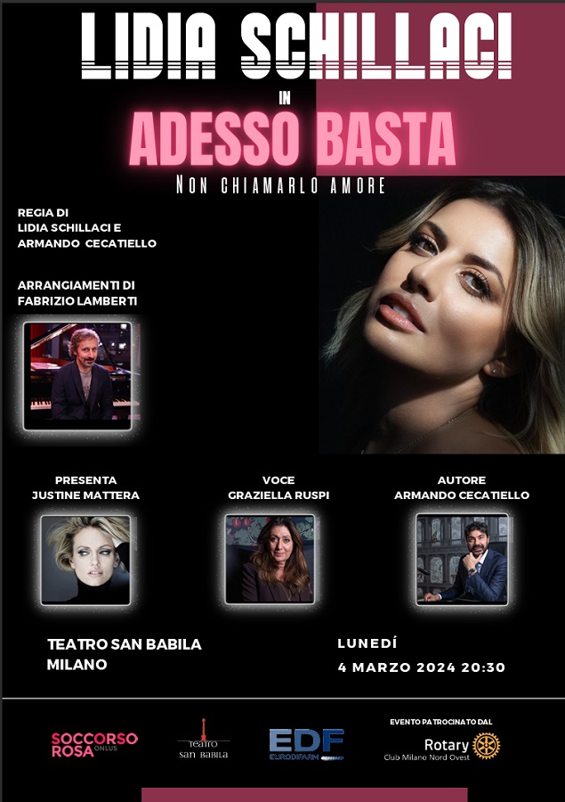 ADESSO BASTA – NON CHIAMARLO AMORE al Teatro San Babila di Milano